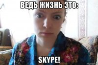 ведь жизнь это: skype!