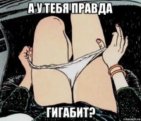 а у тебя правда гигабит?