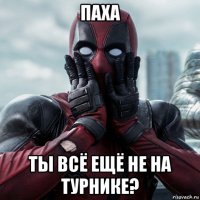 паха ты всё ещё не на турнике?