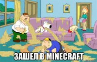  зашел в minecraft