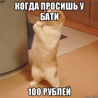 когда просишь у бати 100 рублей