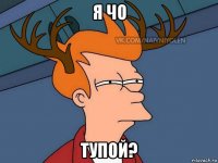 я чо тупой?