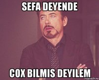 sefa deyende cox bilmis deyilem