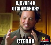 швунги и отжимания? степан