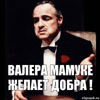 ВАЛЕРА МАМУКЕ ЖЕЛАЕТ ДОБРА !