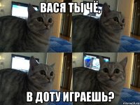 вася ты чё, в доту играешь?