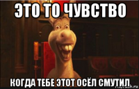 это то чувство когда тебе этот осёл смутил