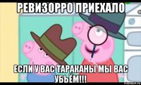 ревизорро приехало если у вас тараканы мы вас убьём!!!