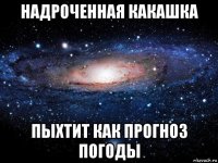 надроченная какашка пыхтит как прогноз погоды