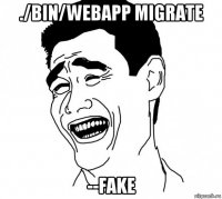 ./bin/webapp migrate --fake