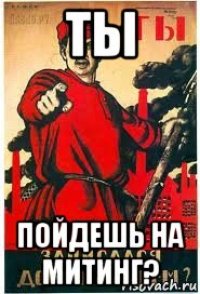 ты пойдешь на митинг?