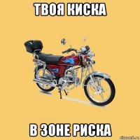 твоя киска в зоне риска