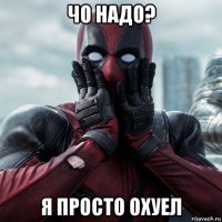 чо надо? я просто охуел