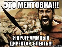 это ментовка!!! я программный директор, блеать!!!