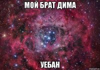 мой брат дима уебан