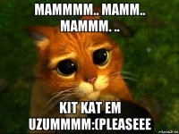 mammmm.. mamm.. mammm. .. kit kat em uzummmm:(pleaseee