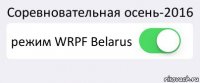 Соревновательная осень-2016 режим WRPF Belarus 