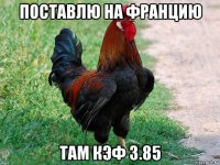 поставлю на францию там кэф 3.85