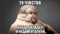 то чувство когда овладел фундаменталкой