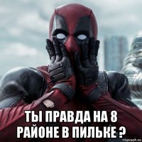  ты правда на 8 районе в пильке ?