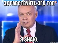 здравствуйте, эгд топ я знаю.