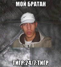 мой братан тигр:24/7:тигр