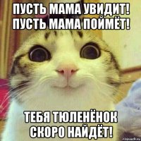 пусть мама увидит! пусть мама поймёт! тебя тюленёнок скоро найдёт!