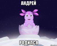 андрей родился