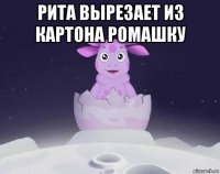 рита вырезает из картона ромашку 