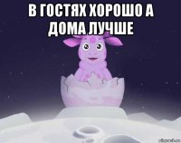 в гостях хорошо а дома лучше 