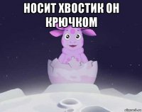 носит хвостик он крючком 