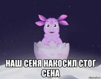  наш сеня накосил стог сена