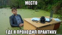 место где я проходил практику