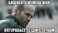 бишкекте жумуш жок олтурабыз. (с)дж.стетхам