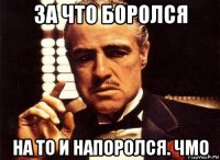 за что боролся на то и напоролся. чмо