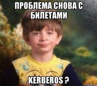 проблема снова с билетами kerberos ?