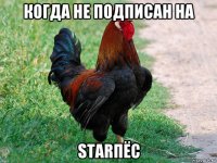 когда не подписан на starпёс