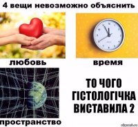 то чого гістологічка виставила 2