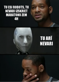 Tu esi robots, tu nevari izskriet maratonu zem 4h tu arī nevari