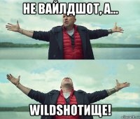 не вайлдшот, а... wildshotище!