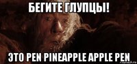 бегите глупцы! это pen pineapple apple pen