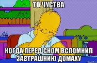 то чуства когда перед сном вспомнил завтрашнию домаху