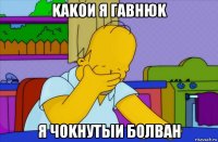 kаkои я гавнюk я чоkнутыи болван