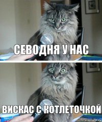 СЕВ0ДНЯ У НАС ВИСКАС С КОТЛЕТОЧКОЙ