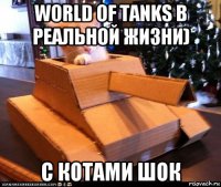 world of tanks в реальной жизни) с котами шок