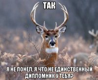 так я не понел, я что не единственный дипломник у тебя?