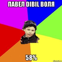 павел dibil воля 58%