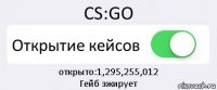 CS:GO Открытие кейсов открыто:1,295,255,012
Гейб зжирует