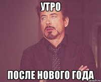 утро после нового года