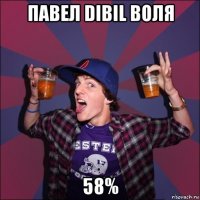 павел dibil воля 58%